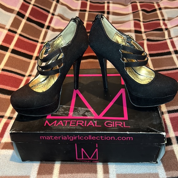 Material Girl Shoes Material Girl Black Platform Heel Poshmark